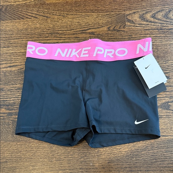 Nike Pants - Nike Women's Athletic Shorts Black with Pink Waistband